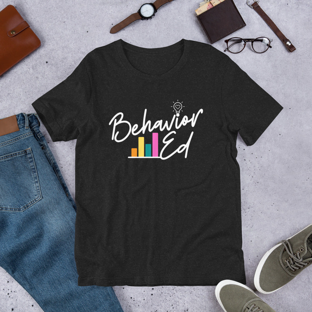 BehaviorEd White Text Unisex T-Shirt